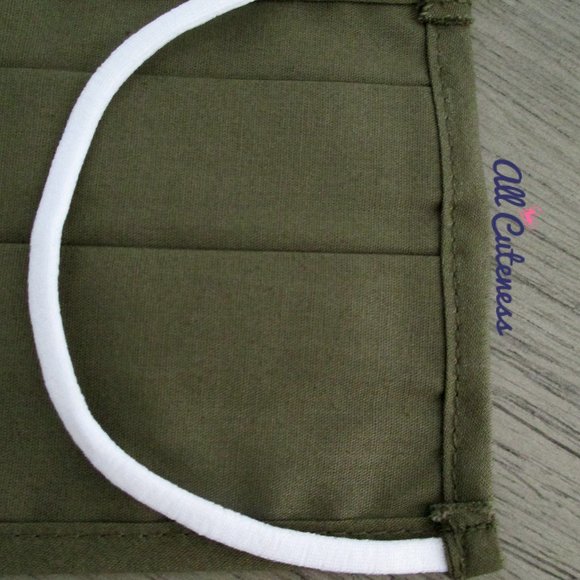 Green Cloth Face Mask - Picture 3 of 3
